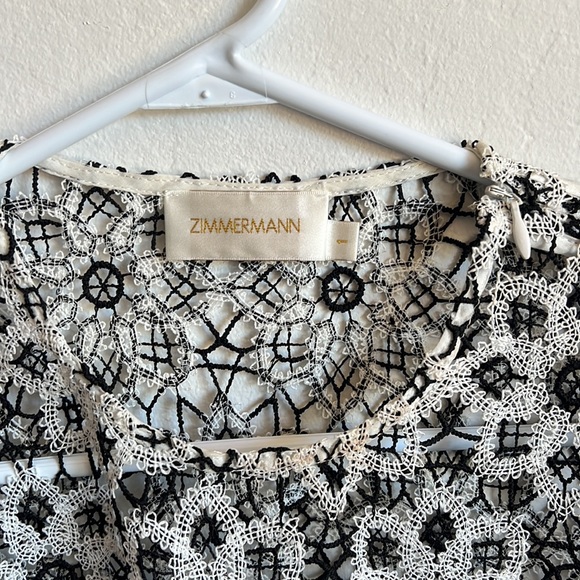 Zimmerman Black Floral Lace Top - Picture 5 of 8